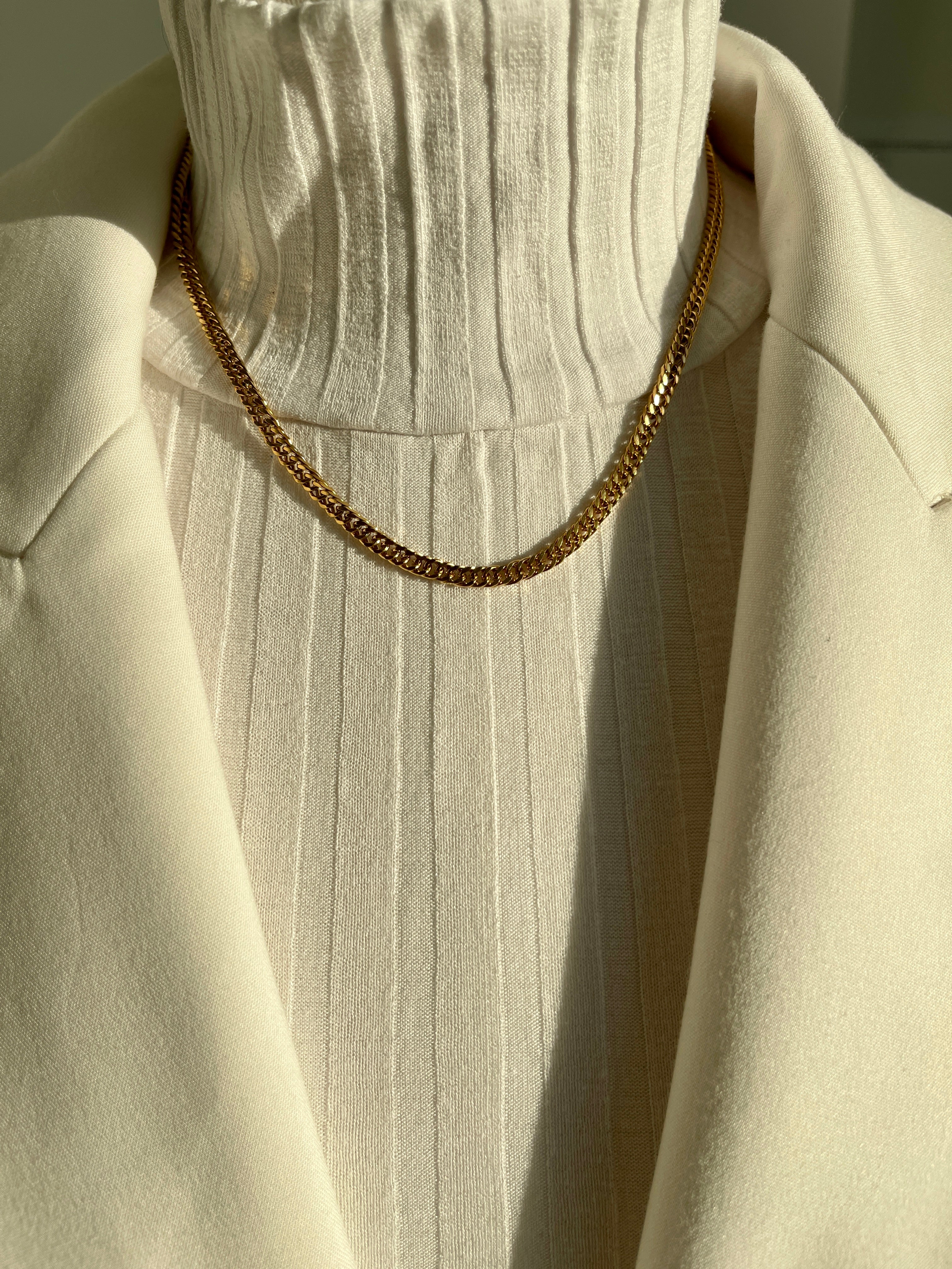 Armani Cuban Gold Chain Necklace The ViiiViii Jewelry