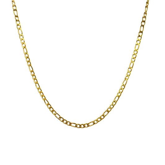 Marion 5mm Figaro Gold Chain  Necklace